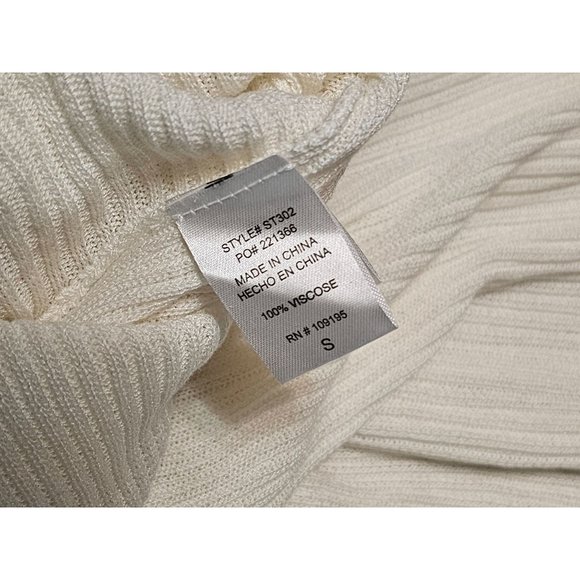 Love J Pull over Knot Front top size Small light weight Knit White - Picture 8 of 10